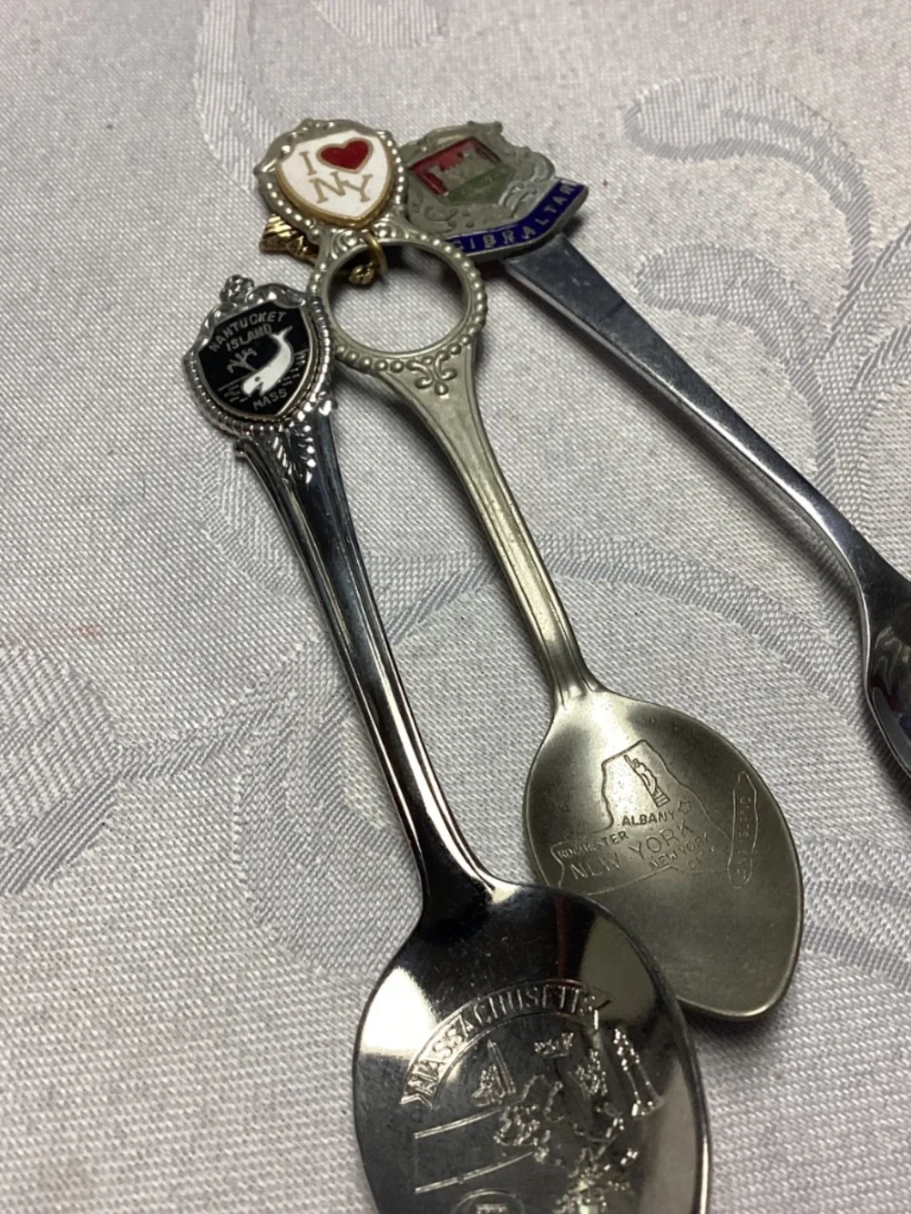 SPOON COLLECTION IN GLASS CASE